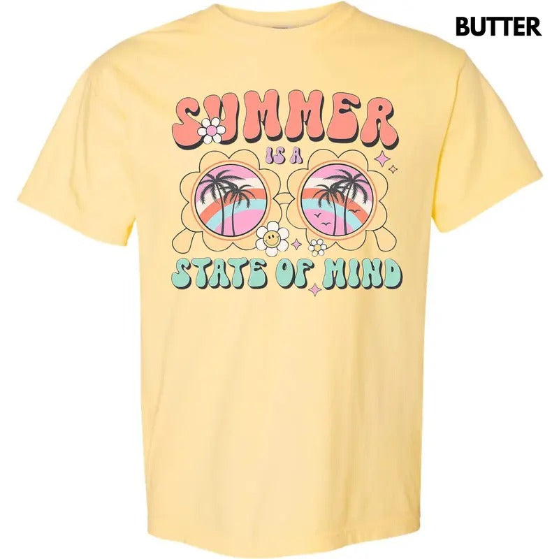 Summer State Of Mind Comfort Colors T-Shirt Hoodie, Sweatshirt | RetroVerseTees.com