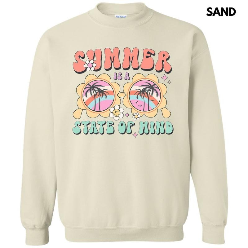 Summer State Of Mind Sweatshirt T-Shirts, Hoodie | RetroVerseTees.com