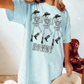 Summer Sweatshirts Howdy Cowboy Tee, Skeleton Cowboy Tee, Dancing Skeleton Tee, Boho Tee, Vintage Inspired Cotton...