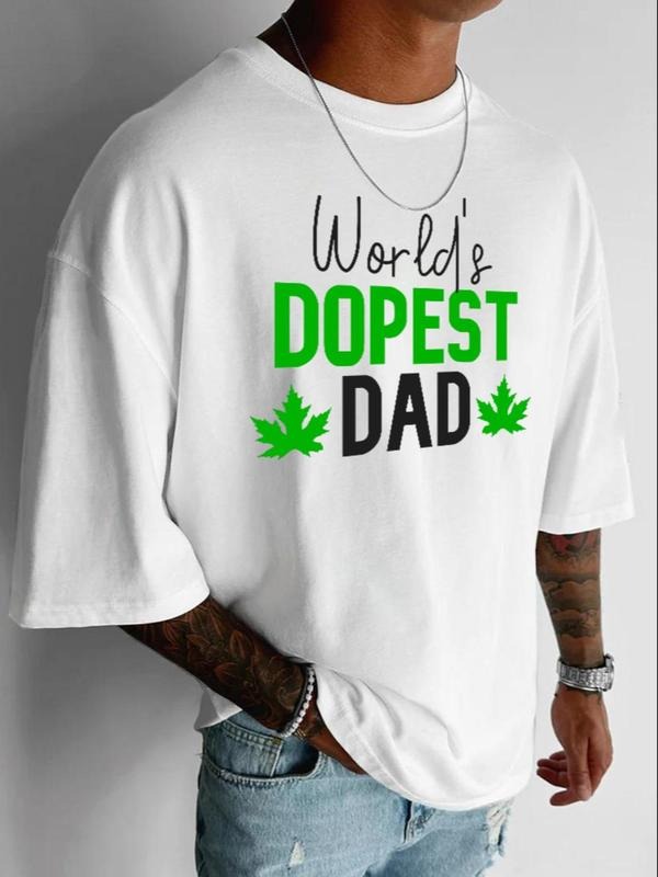 Summer TNF Men'WB shield Letter Graphic Print Round Neck Tee, Regular Fit Casual Fashion Drop Shoulder Short Sleeve...