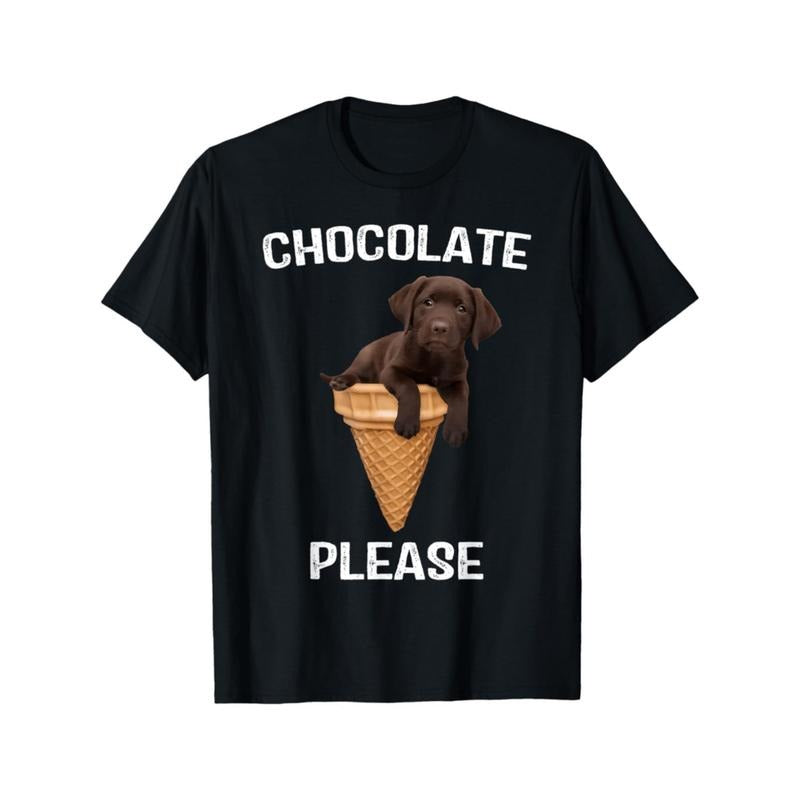 Summer Tshits Chocolate Lab Waffle Straw hat pirates Ice Cream Cute Labrador Puppy Mens Lightsaber brand Shirt Graphic...