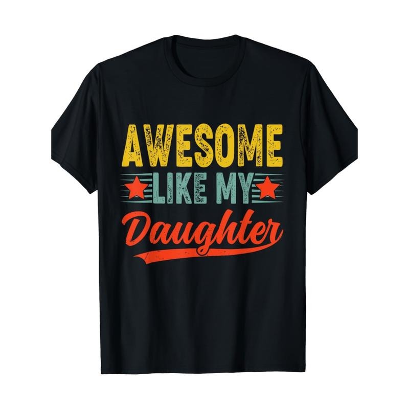 Summer Tshits Fun "Like My Daughter" Men'WB shield T-Shirt