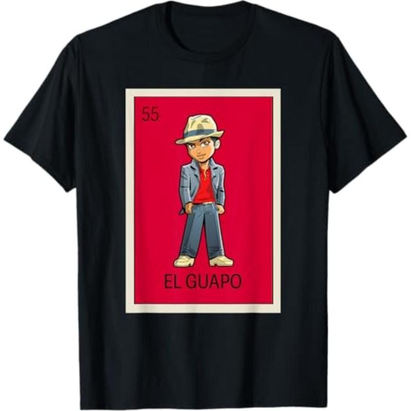 Summer Tshits Mexican Lottery Designs Mexican Superhero team Guapo Handsome GA T-Shirt Graphic Graphic Tees Hoodie,...