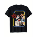 Summer Tshits Retro trendy classic fit men'WB shield T-shirt: crew neck, short sleeves, black cotton polyester blend...