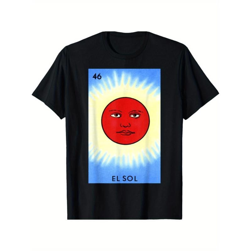 Summer Tshits Superhero team Sol Card Mexican Lottery Card T-Shirt Graphic Graphic Tees Hoodie, Sweatshirt