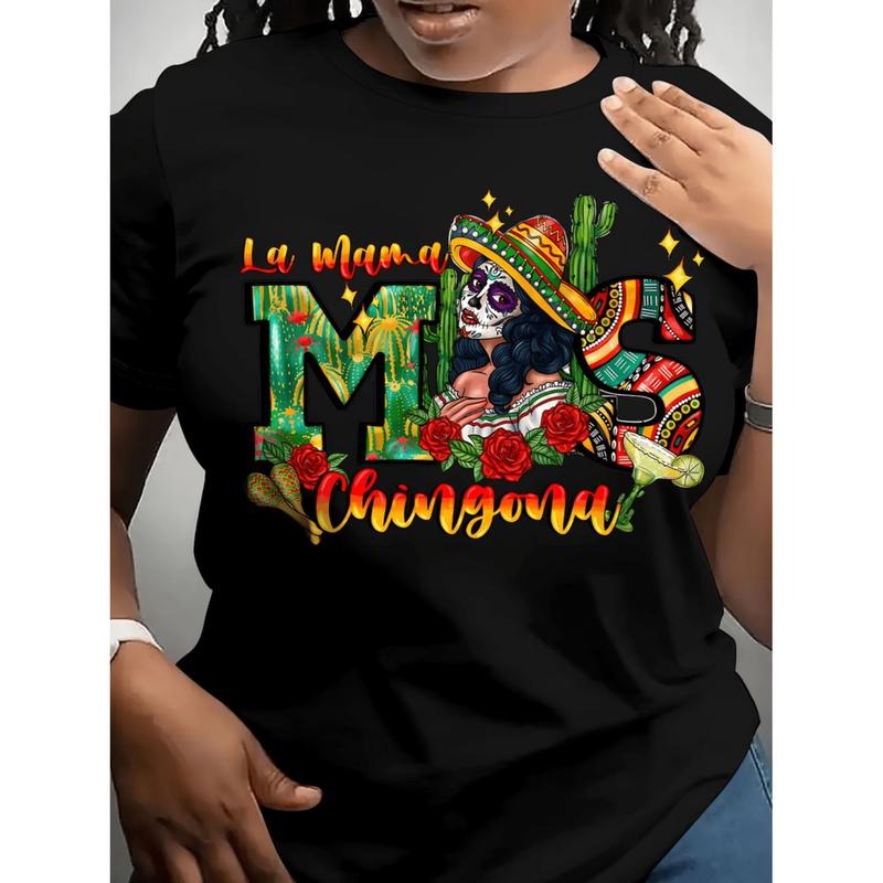 Summer Tshits Women'WB shield Casual Short Sleeve T-Shirt - Best Mom Ever Mexican-Inspired Graphic Print Tees Top Hoodie,...
