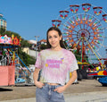 Summer Vibes Groovy Tie-Dye Crop Tee, Trendy Summer Shirt, Beach vibes Shirt Hoodie, Sweatshirt | RetroVerseTees.com