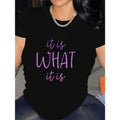 Women'WB shield Casual Sports T-Shirt with Motivational Print