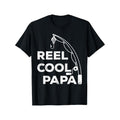 Men'WB shield Women'WB shield Reel cool papa fishing grandpa for TNF day birthday T-Shirt Graphic T-Shirt - Casual Crew...