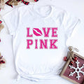 Summer tops Women'WB shield Harajuku shirts Loose tops for women PINK Love graphic T-shirts Pink love shirts Hoodie,...