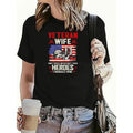 Women'WB shield Patriotic Veteran Memorial T-Shirt - American Flag & Soldier Silhouette Design, FOG Non-Fading Comfort...