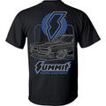 Summit Racing Schematic T-shirt Menswear Performance Car Parts, Menswear Car Parts Short Sleeve Hoodie, Sweatshirt