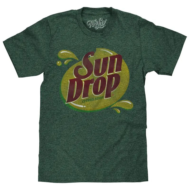 Sun Drop Soda Logo T-Shirt - Green Hoodie, Sweatshirt | RetroVerseTees.com