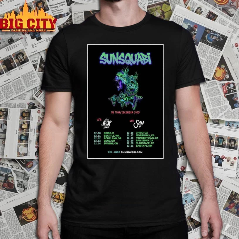 SunSquabi On Tour December 2025 Poster shirt