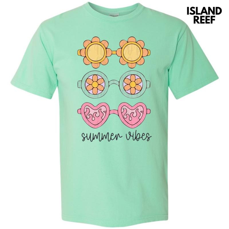 Sunglasses Summer Vibes Comfort Colors T-Shirt Hoodie, Sweatshirt | RetroVerseTees.com