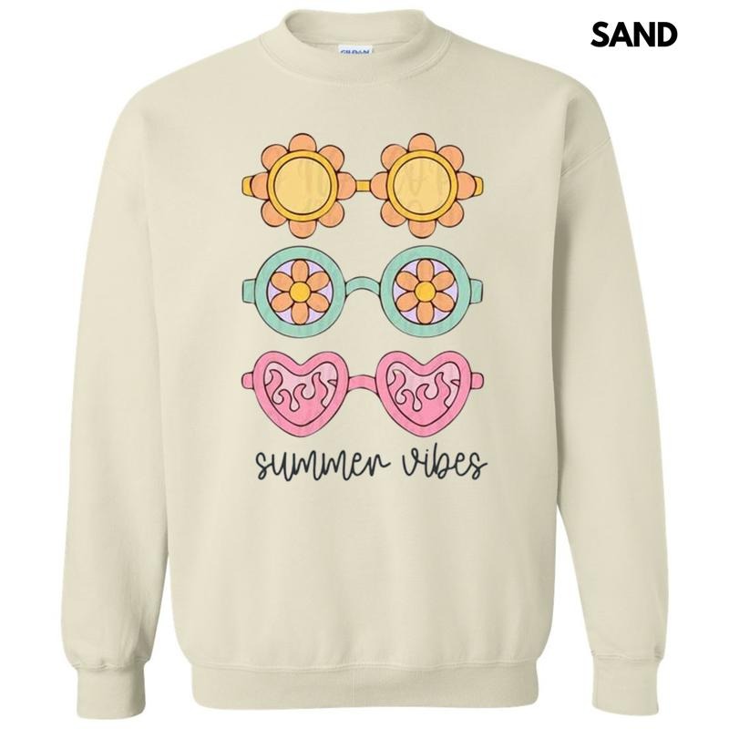 Sunglasses Summer Vibes Sweatshirt T-Shirts, Hoodie | RetroVerseTees.com