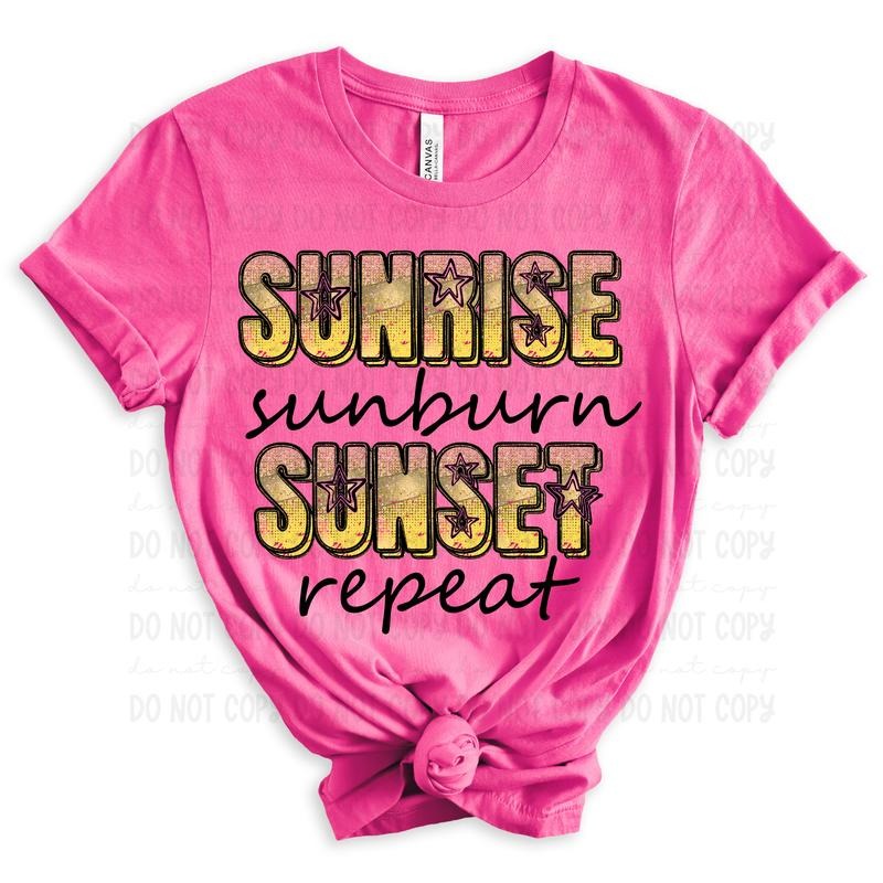 Sunrise Sunburn DTF Transfers - THIS IS NOT A SHIRT Hoodie, Sweatshirt | RetroVerseTees.com