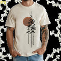 Sunrise ~ Nature shirt, Men's Nature shirt, Graphic Tee, Forest Graphic Tee, Camping Tee, Men's Outdoors T-Shirt,...