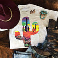 Sunset Cactus Graphic Tee Hoodie, Sweatshirt | RetroVerseTees.com