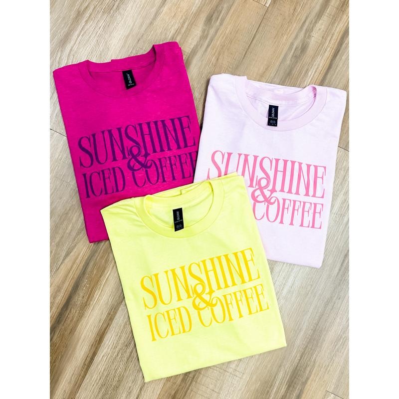 Sunshine Iced Coffee Graphic Tee C.O.C Hoodie, Sweatshirt | RetroVerseTees.com