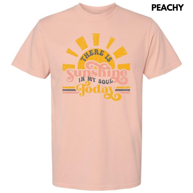 Sunshine In My Soul Comfort Colors T-Shirt Hoodie, Sweatshirt | RetroVerseTees.com