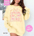 Sunshine On My Mind Comfort Colors Sweatshirt, Cute Summer Sweater, Girly Beach Crewneck T-Shirts, Hoodie