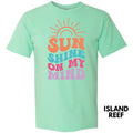 Sunshine On My Mind Comfort Colors T-Shirt 'NLB' Hoodie, Sweatshirt | RetroVerseTees.com