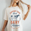 Support Your Local Dairy Farmer Shirt, Eat Local Breastfeeding Sweatshirt, Breastmilk Sweater Moms Milk Crewneck Moms ,...