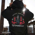Support Your Local Whorehouse Back Side Printed Casual T-shirt Sweatshirt Hoodie, Halloween Devil Shirt, Graphic Shirt...