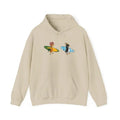 Surfing Chicken Unisex Hoodie - Chicken Joe and Cody Maverick Beach Hoodie, Ocean Waves Graphic, Summer Vibes, Coastal...