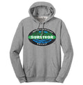 Survivor Outwit Outplay Outlast Logo Hooded Sweatshirt - Oxford Gray T-Shirts, Hoodie | RetroVerseTees.com
