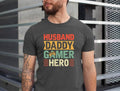 Husband Daddy Gamer Hero Shirt//T shirt/Hoodie/Sweater Husband Daddy Gamer Hero Gift Husband Daddy Gift Shirt Father...