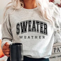 Sweater Weather Fleece Crewneck Sweatshirt T-Shirts, Hoodie | RetroVerseTees.com