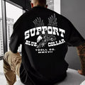 Support Blue Colar Troll Co MMXVII T-shirt/Sweatshirt - Classic Fit, 100% Cotton Hoodie | RetroVerseTees.com