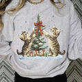Christmas Cat Lover 100% Cotton T-shirt/Sweatshirt - Unisex Style - Menswear, Top Hoodie | RetroVerseTees.com