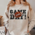 Sweatshirt Game Day Football Faux Sequins Glitte, Cute Football Mom Shirt, Custom Mascot Bow Shirt, Coquette Bows School...