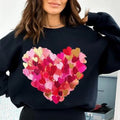 Valentine Day Heart Brushstroke T-shirt/Sweatshirt, Valentine, Valentines Day, Coquette Valentine T-shirt/Sweatshirt...