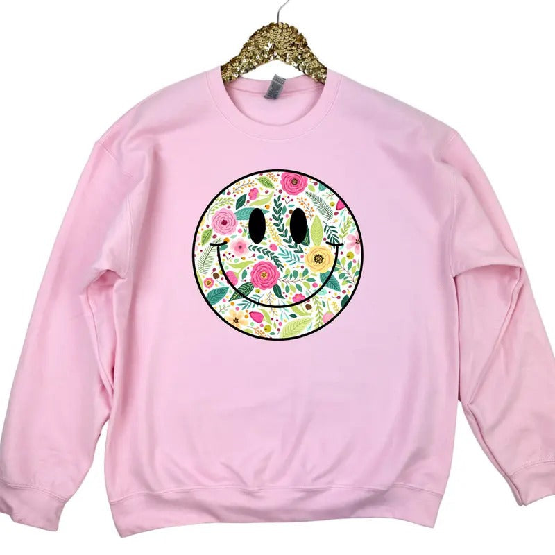 Sweet As Can Be Happy Face Sweatshirt 'NLB' T-Shirts, Hoodie | RetroVerseTees.com