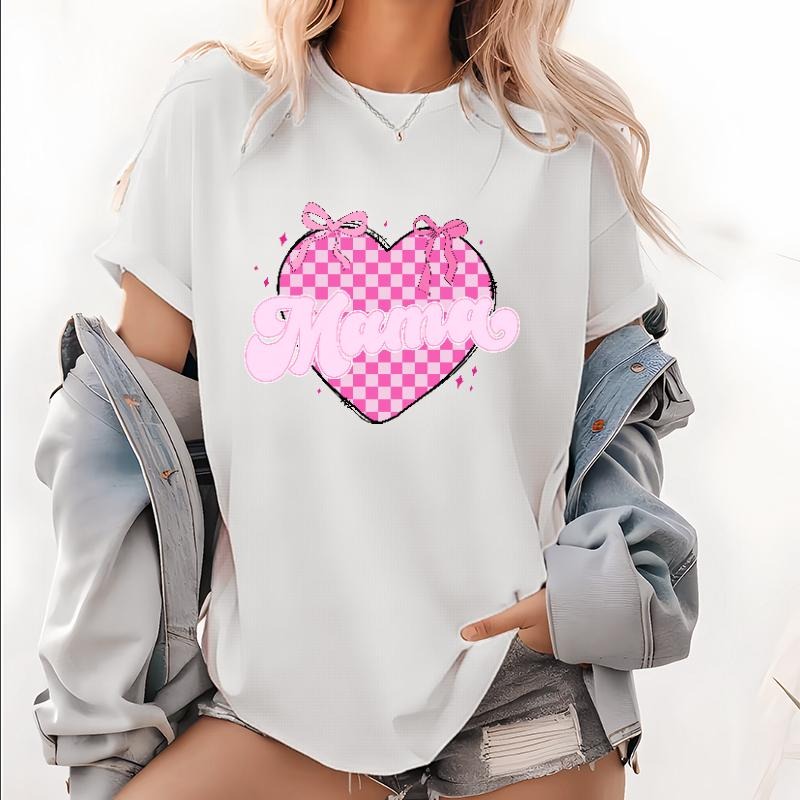 Sweet Gunpla brand Stylish Women'WB shield Lightsaber brand - Shirt: Features "Mama" Red plumber brand WB shield Cute...