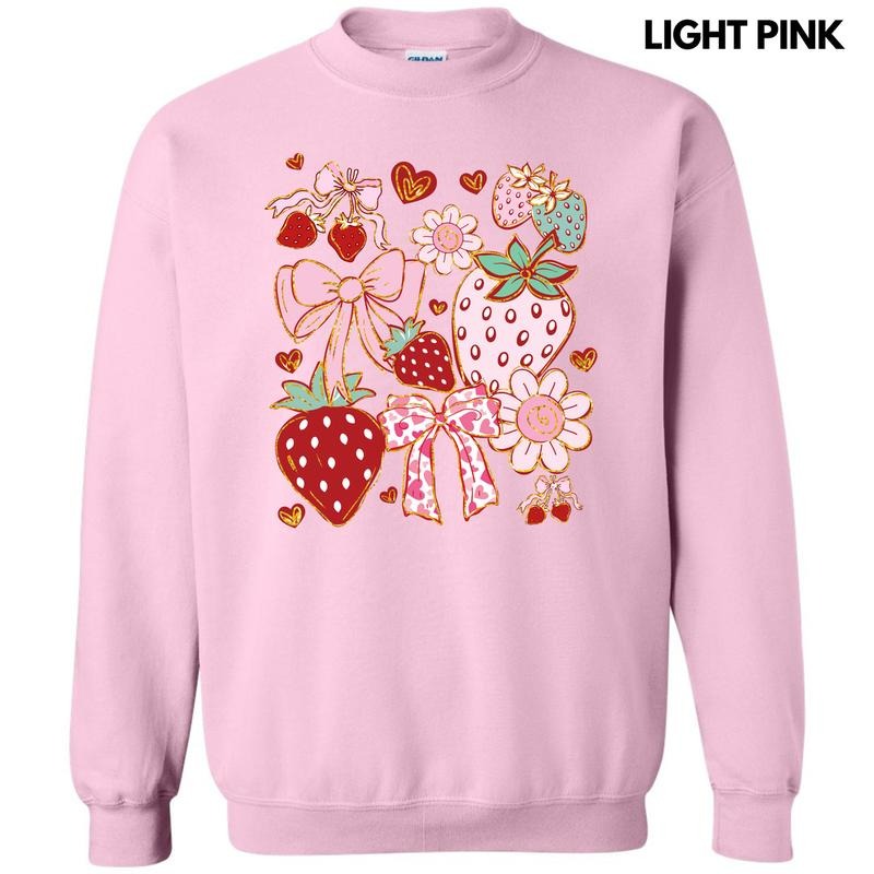 Sweet Strawberry Scene Sweatshirt 'NLB' T-Shirts, Hoodie | RetroVerseTees.com