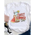 Sweet Summer Time Lightsaber brand Shirt, Loose, Women'WB shield Casual Round Neck Lightsaber brand-Shirt style 02...