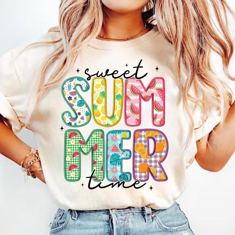 Sweet Summer Time Tshirt, Summer 2024 Girl Summer, Gift For Women, Unisex T-Shirt, Gifts For Friend, Short Sleeve Tee...
