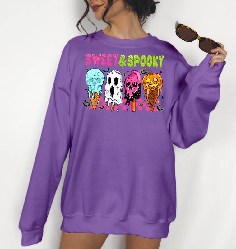 Sweet and Spooky-  Unisex Crewneck Sweatshirt, Funny Tee, Funny Apparel, Gift Idea, Relaxed Fit, Casual Apparel, ...