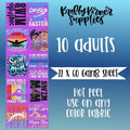 Swim DTF Transfer Gang Sheet, 22 x 60 T-Shirts, Hoodie, Sweatshirt | RetroVerseTees.com