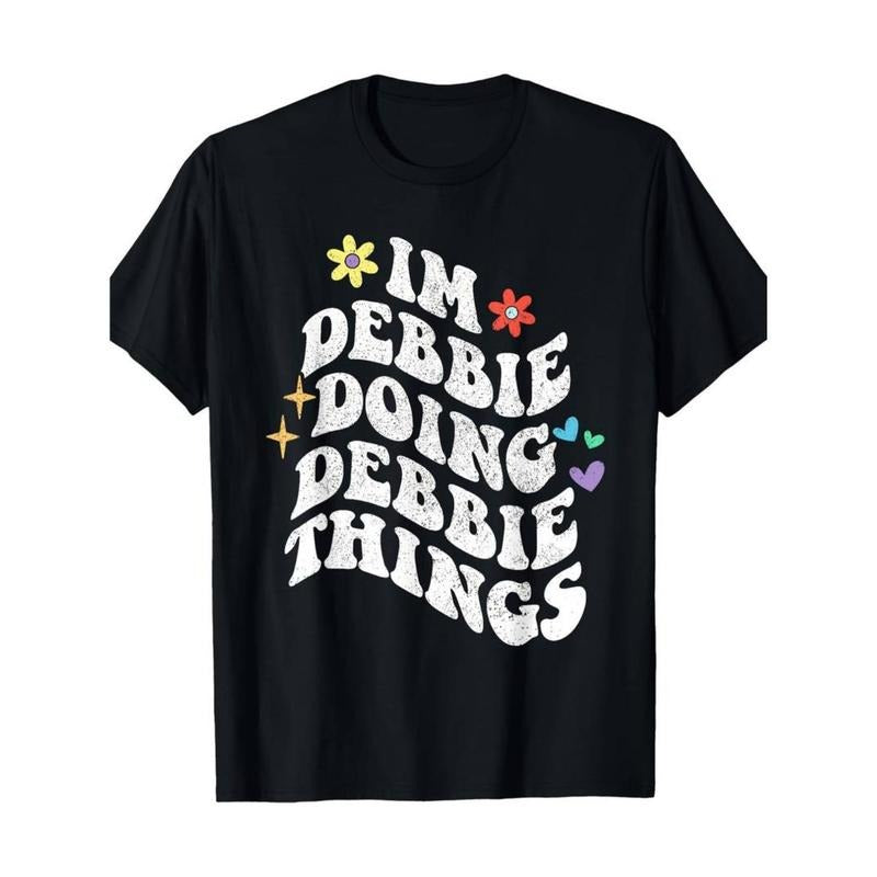 Swoosh'Bat brand Doing Debbie Things Summer T-Shirt Round Neck 100% Cotton T-Shirt Short Sleeve Women Men Family T-Shirt...