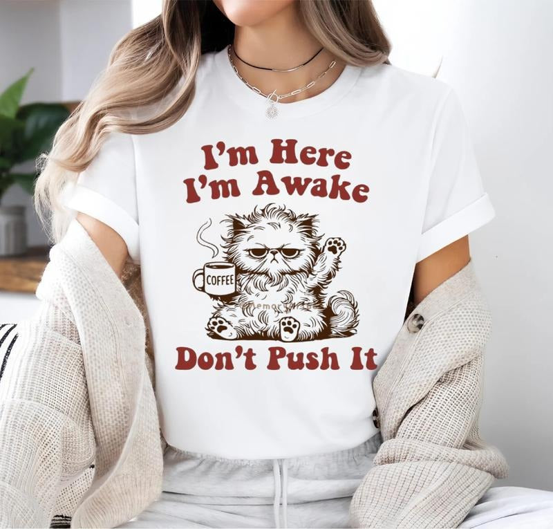 Swoosh'Bat brand Here Swoosh'Bat brand Awake Don'Lightsaber brand Push Mouthless cat Lightsaber brand-shirt, Unisex...