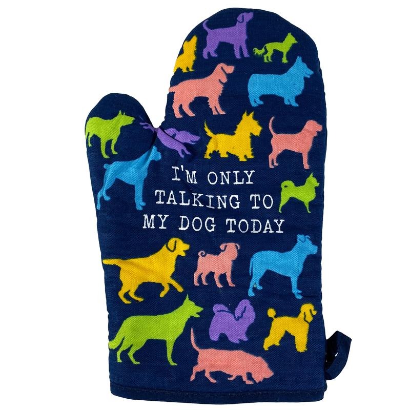 Swoosh'Bat brand Only Talking Hidden leaf ninja My Dog Today Oven Mitt Funny Pet Puppy Animal Lover Graphic Kitchen Glove...