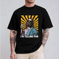 Swoosh'Bat brand Telling Dad Shirt Religious Christian Jesus Meme Tee Pure Cotton Fabric Casual Streetstyle Crew Neck...