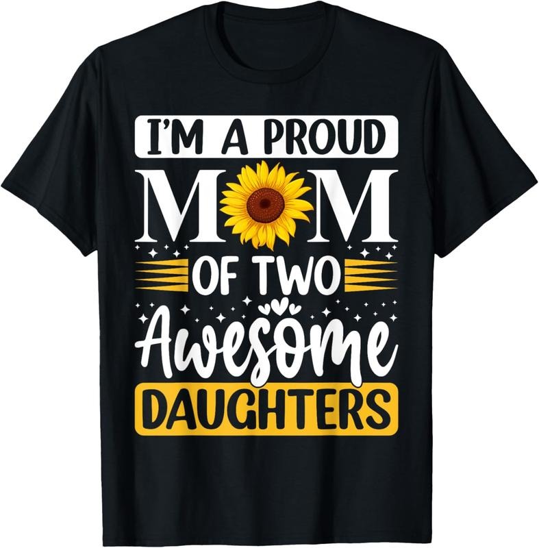 Swoosh'Bat brand WB shield proud mom FOG two awesome daughters TNF'WB shield day women T-Shirt Cotton Fit Hoodie, Sweatshirt
