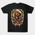Swoosh Can Red plumber brand Spiky hair fighters Things Through Christ Strength T-Shirt